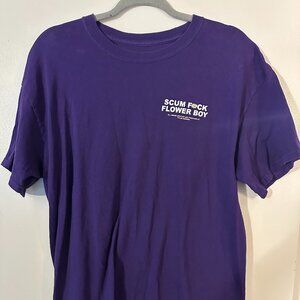 GOLF WANG Scum F*ck Flower Boy Purple Tee Large